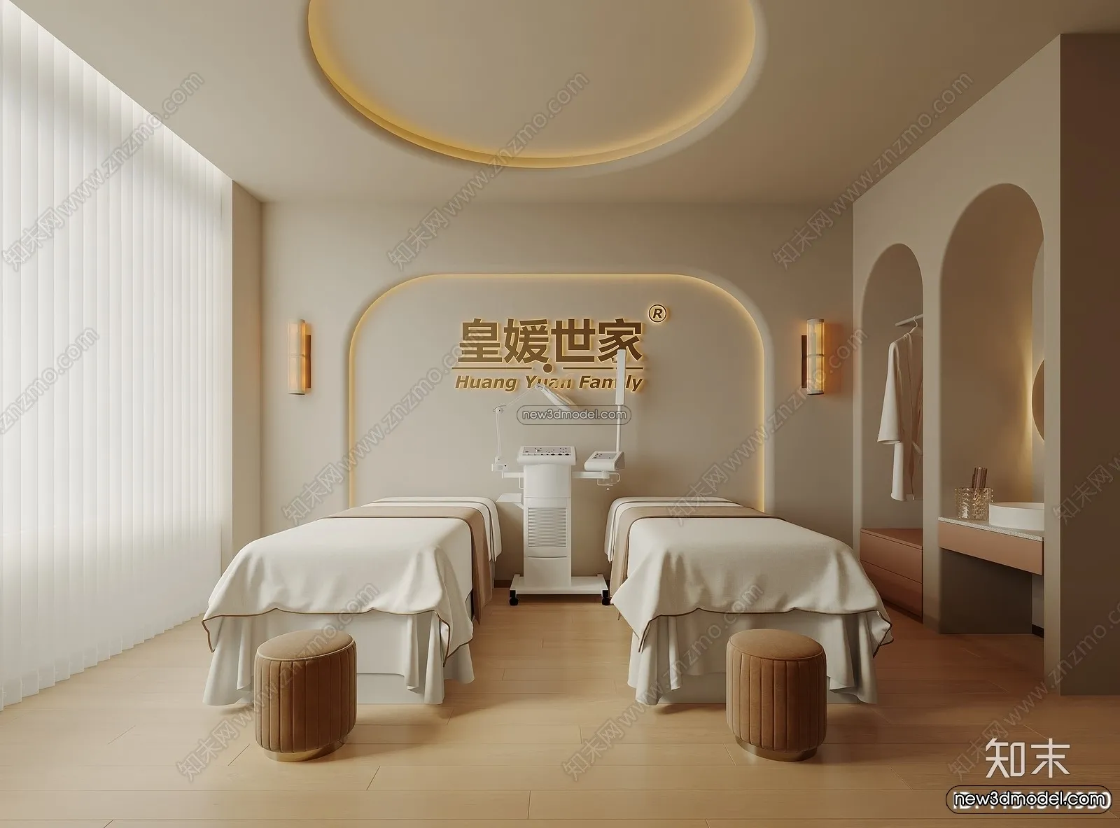 Spa And Massage - 3D Interior Scene - 3D Models - 069
