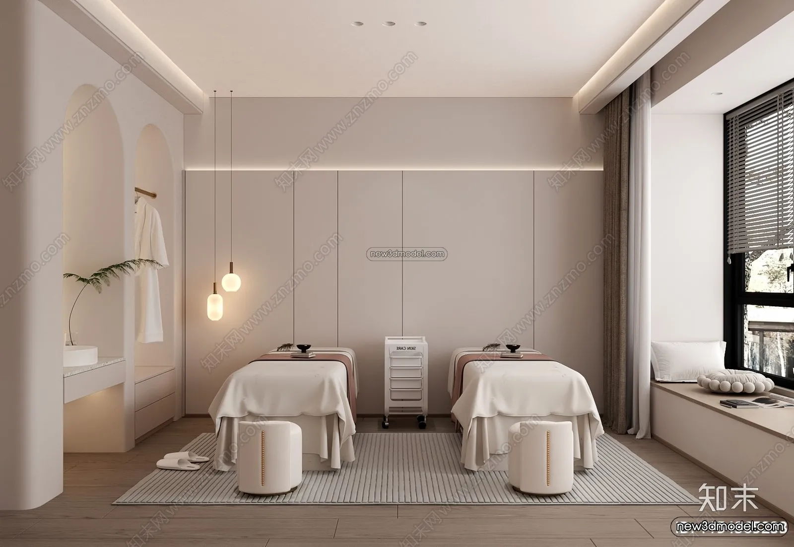 Spa And Massage - 3D Interior Scene - 3D Models - 072
