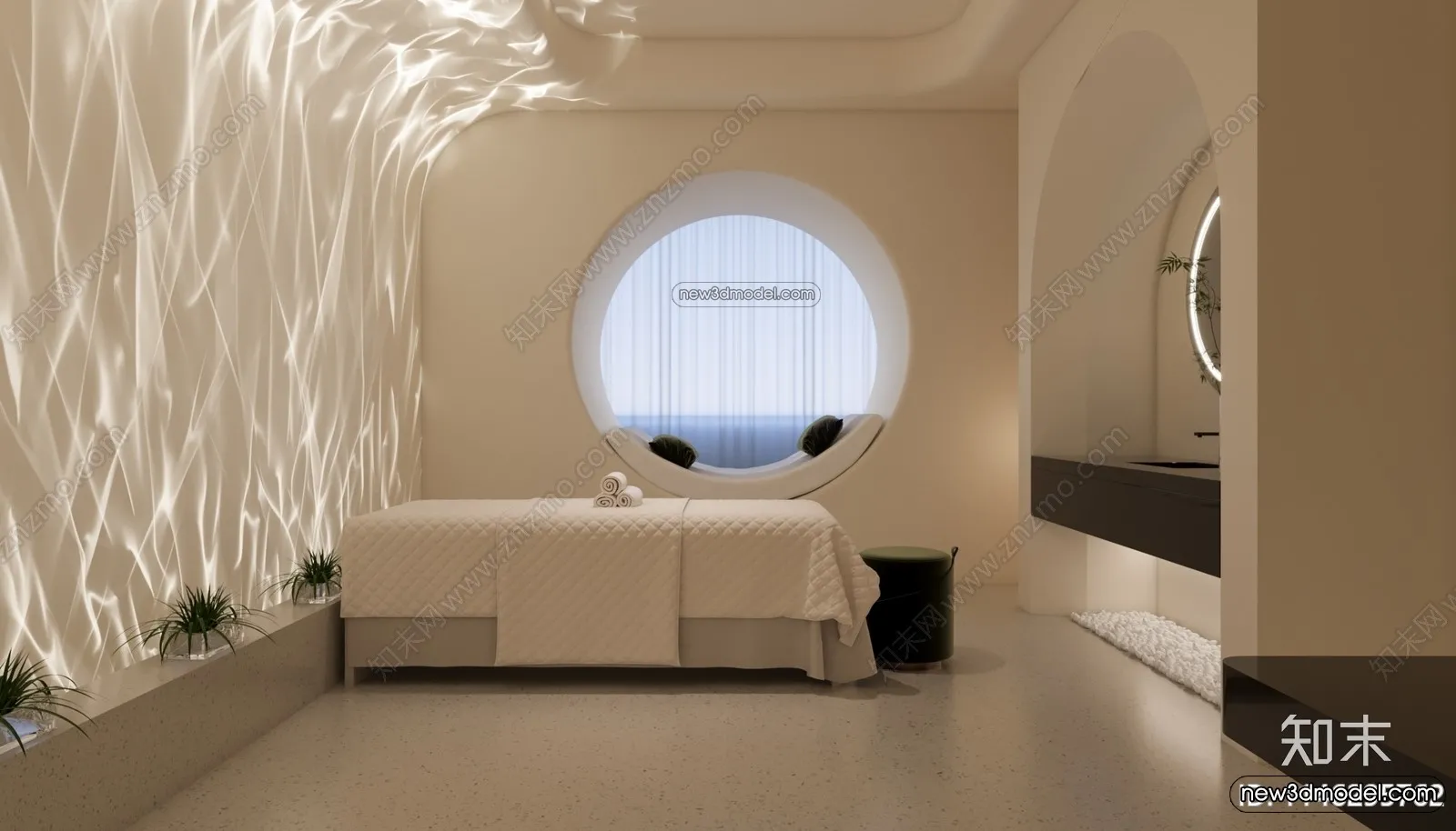 Spa And Massage - 3D Interior Scene - 3D Models - 073