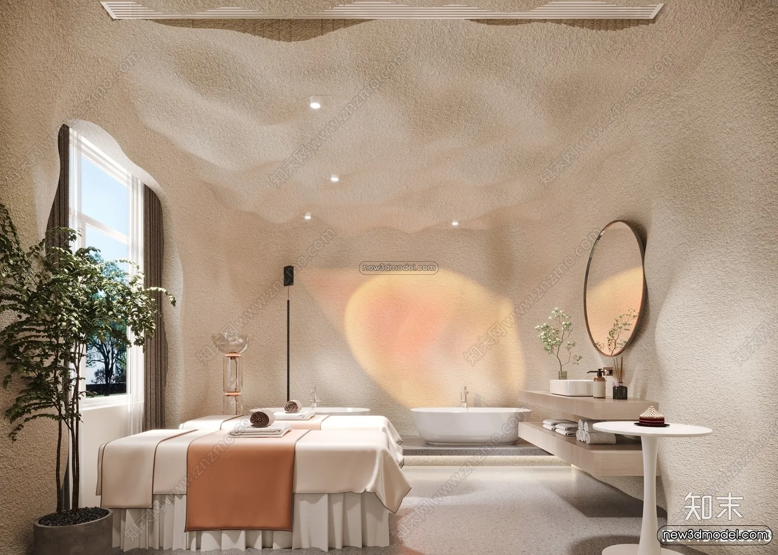 Spa And Massage - 3D Interior Scene - 3D Models - 074