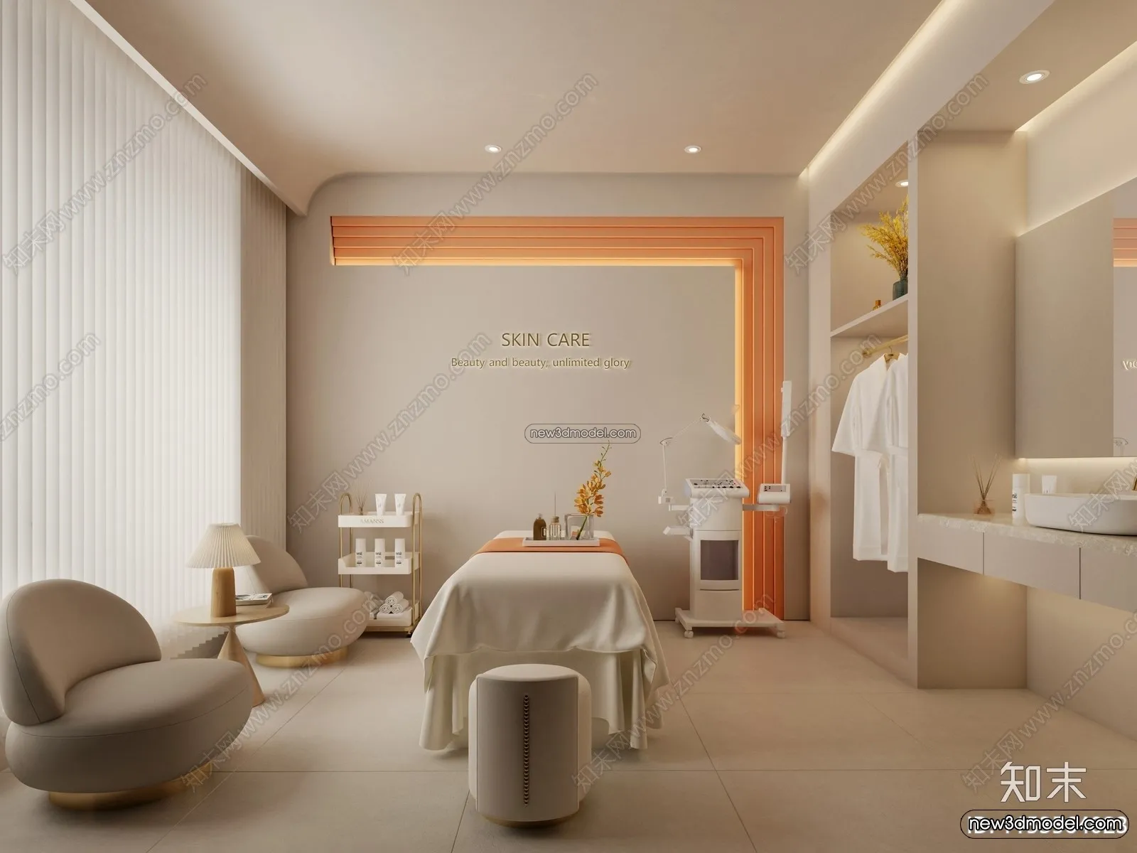 Spa And Massage - 3D Interior Scene - 3D Models - 075