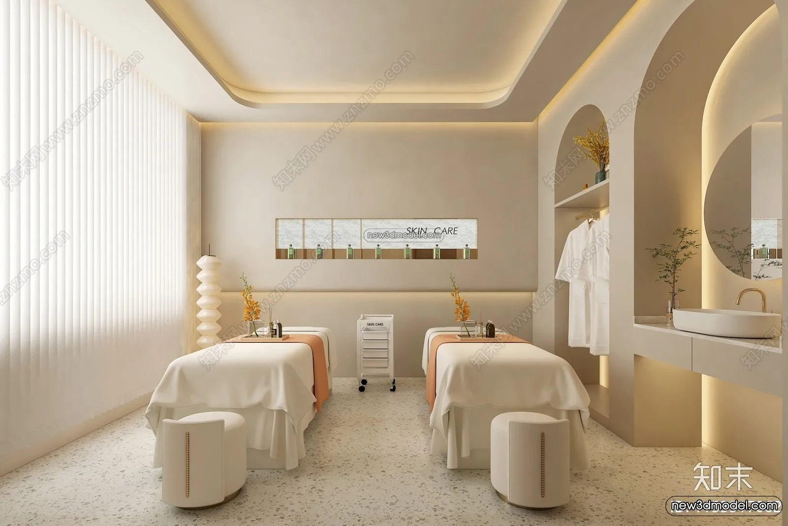 Spa And Massage - 3D Interior Scene - 3D Models - 077