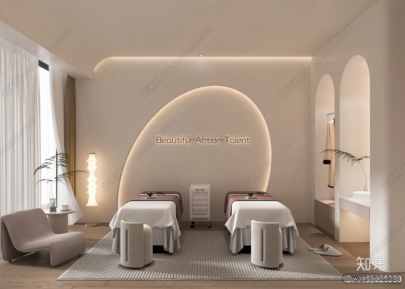 Spa And Massage - 3D Interior Scene - 3D Models - 078