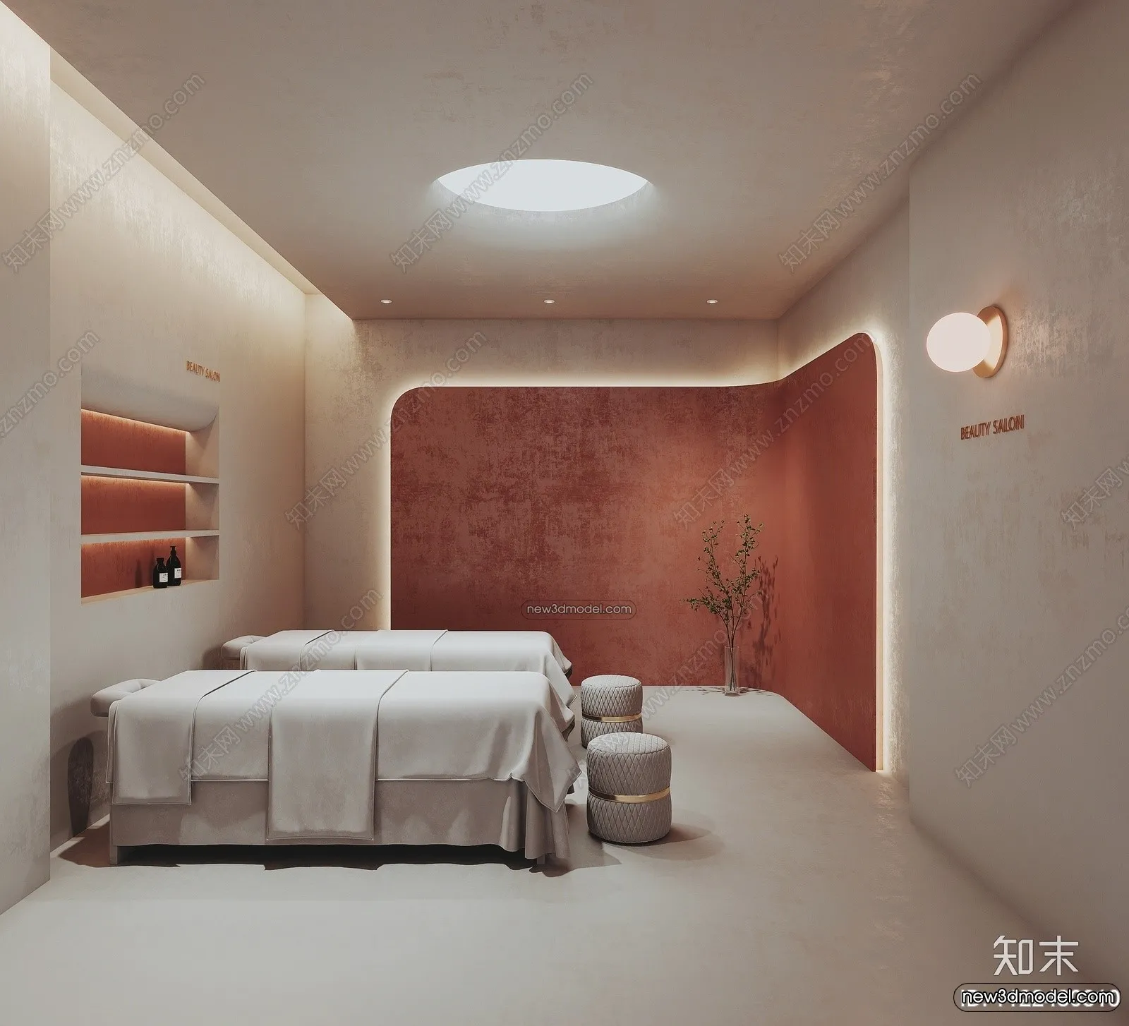 Spa And Massage - 3D Interior Scene - 3D Models - 085