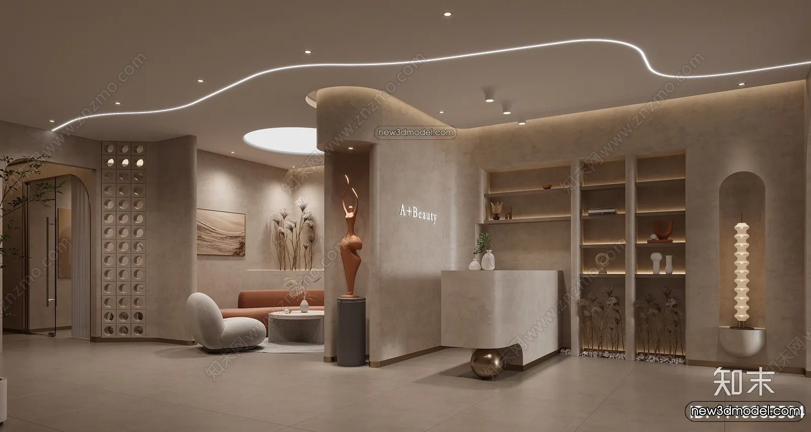 Spa And Massage - 3D Interior Scene - 3D Models - 089