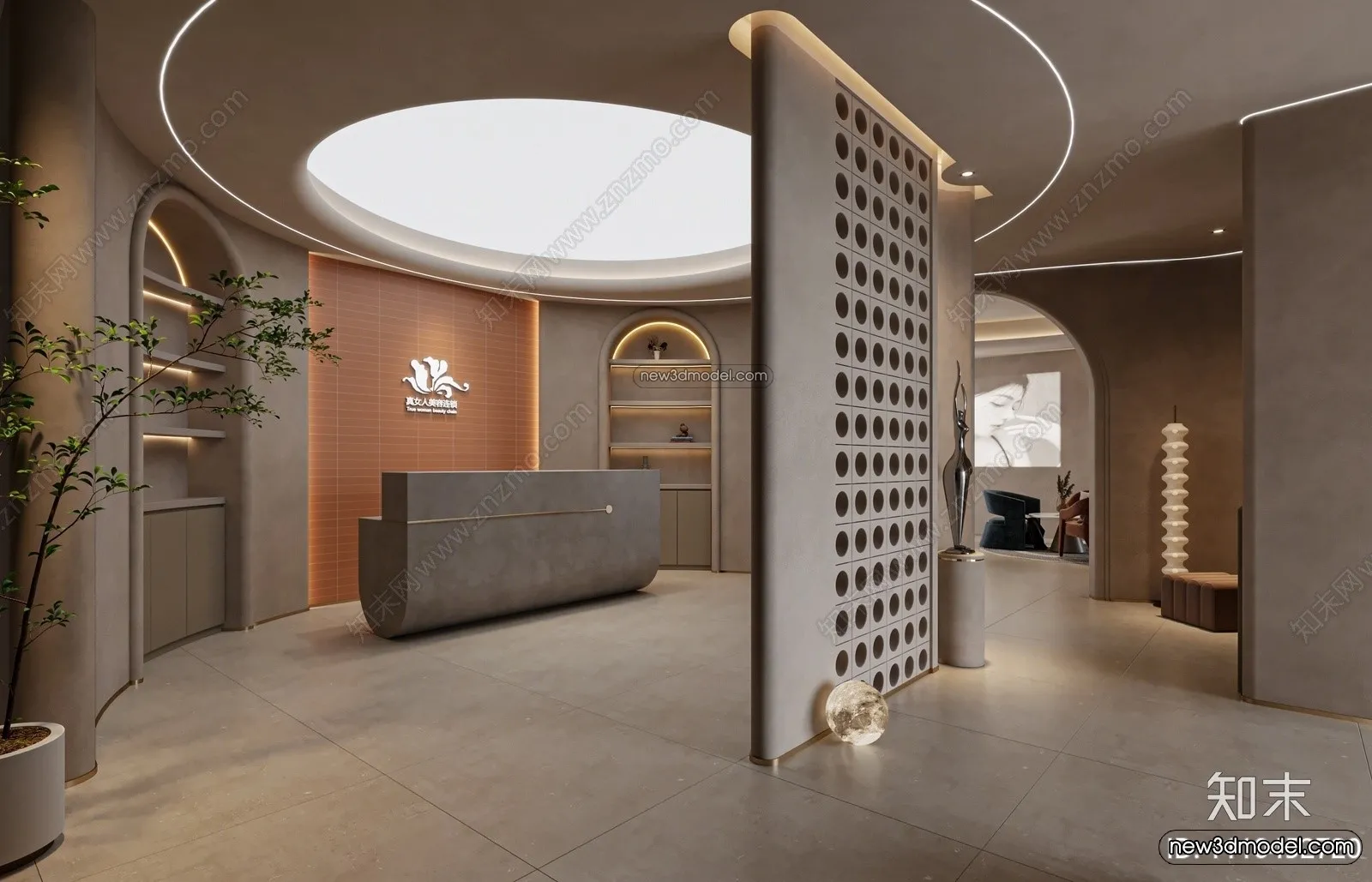 Spa And Massage - 3D Interior Scene - 3D Models - 091