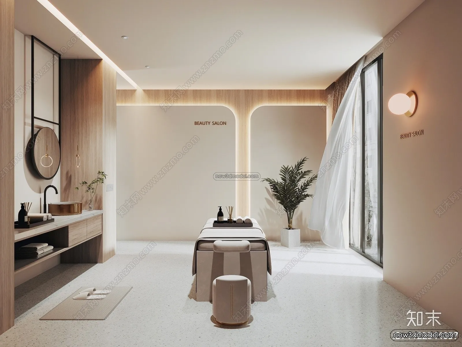 Spa And Massage - 3D Interior Scene - 3D Models - 093