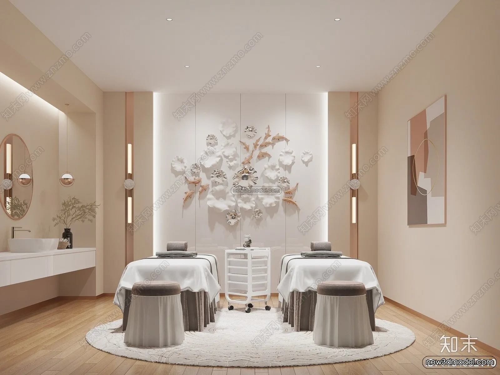 Spa And Massage - 3D Interior Scene - 3D Models - 097