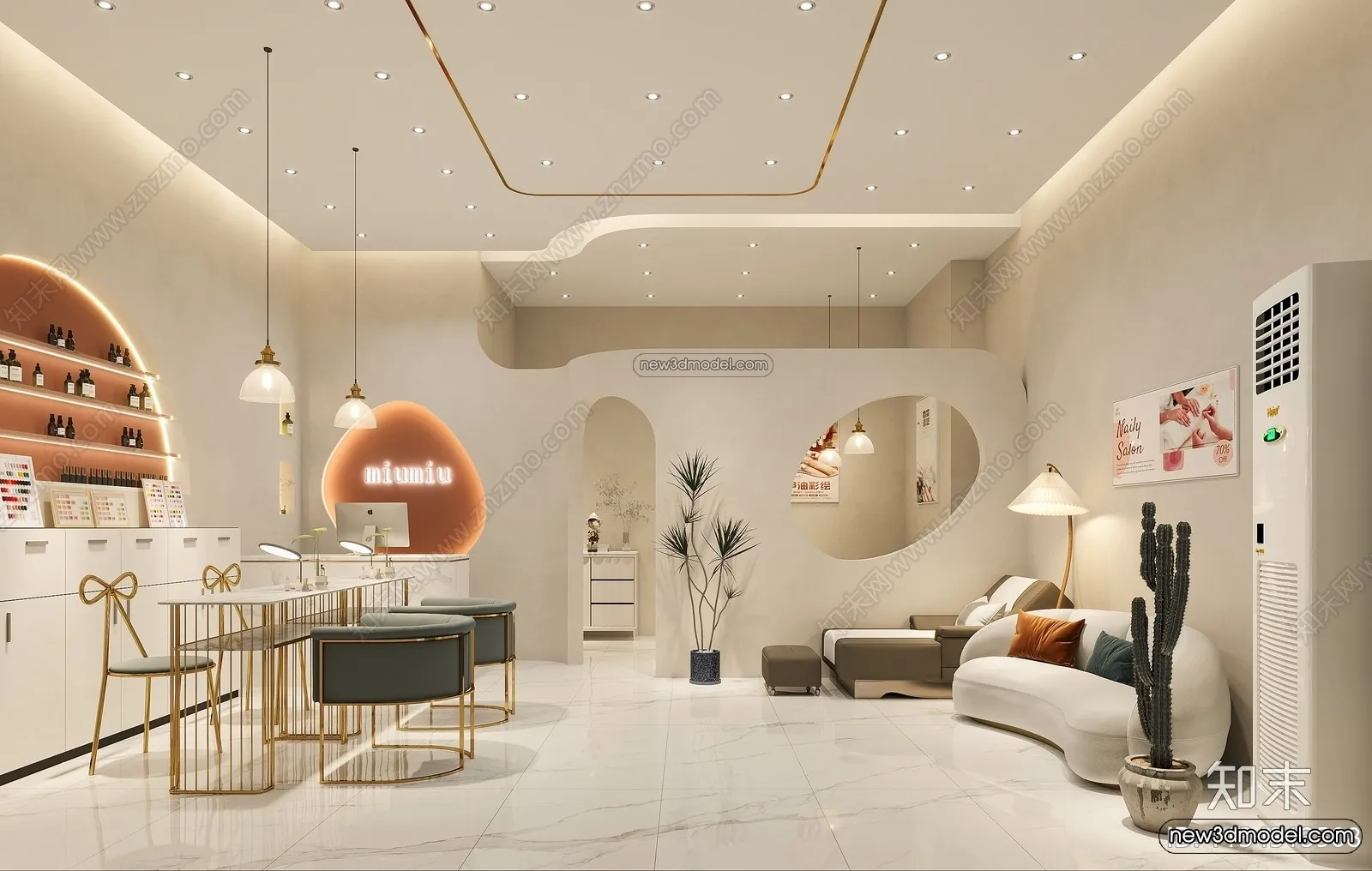 Spa And Massage - 3D Interior Scene - 3D Models - 099