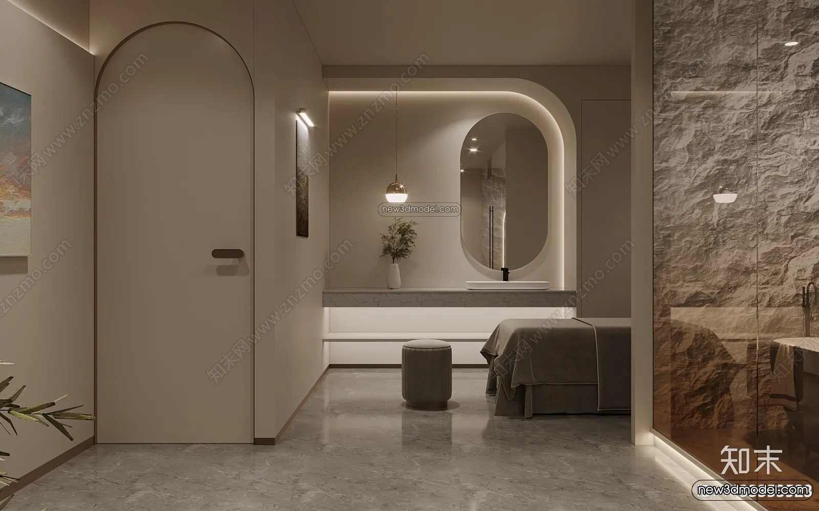 Spa And Massage - 3D Interior Scene - 3D Models - 105