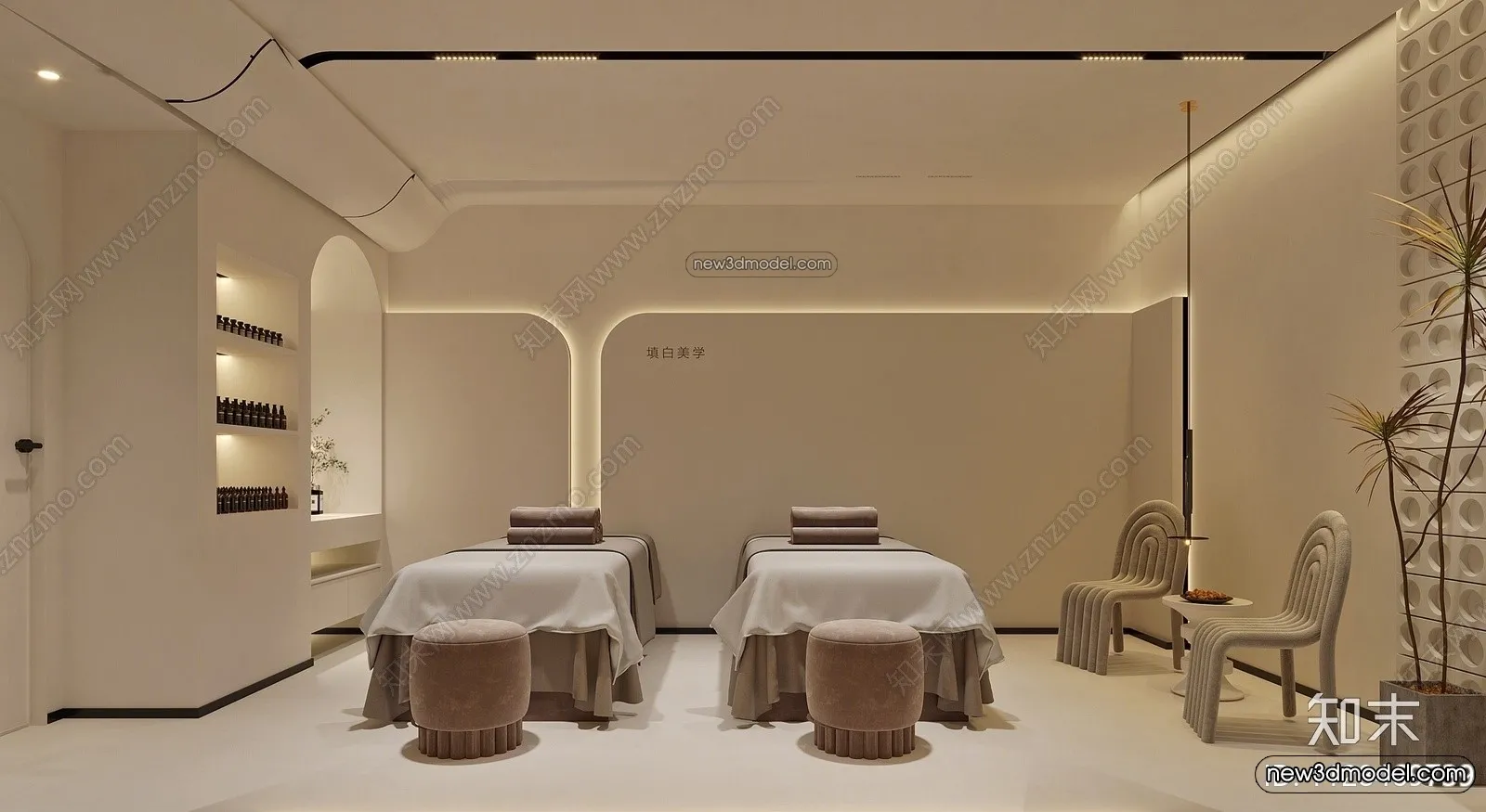 Spa And Massage - 3D Interior Scene - 3D Models - 107