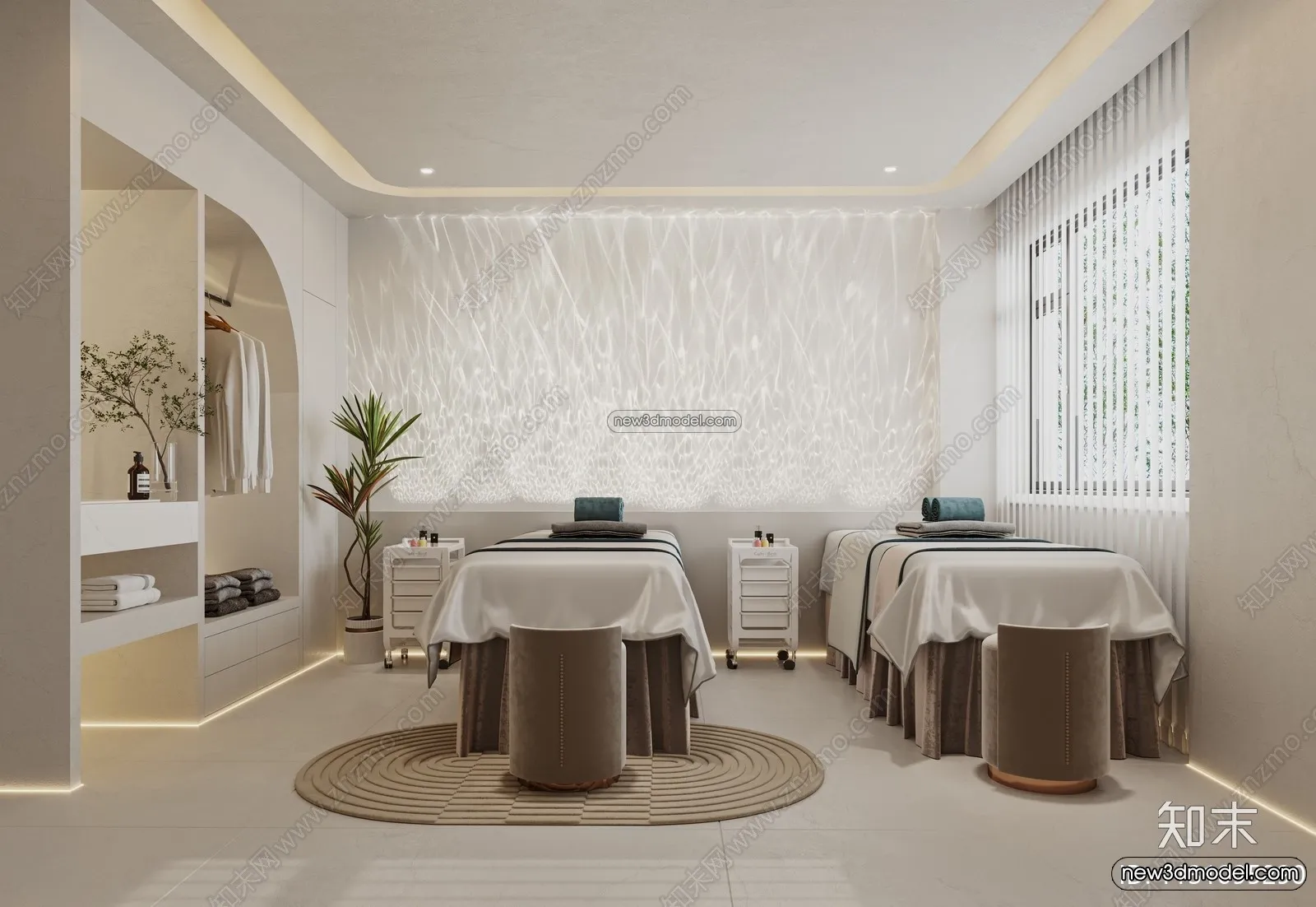 Spa And Massage - 3D Interior Scene - 3D Models - 109