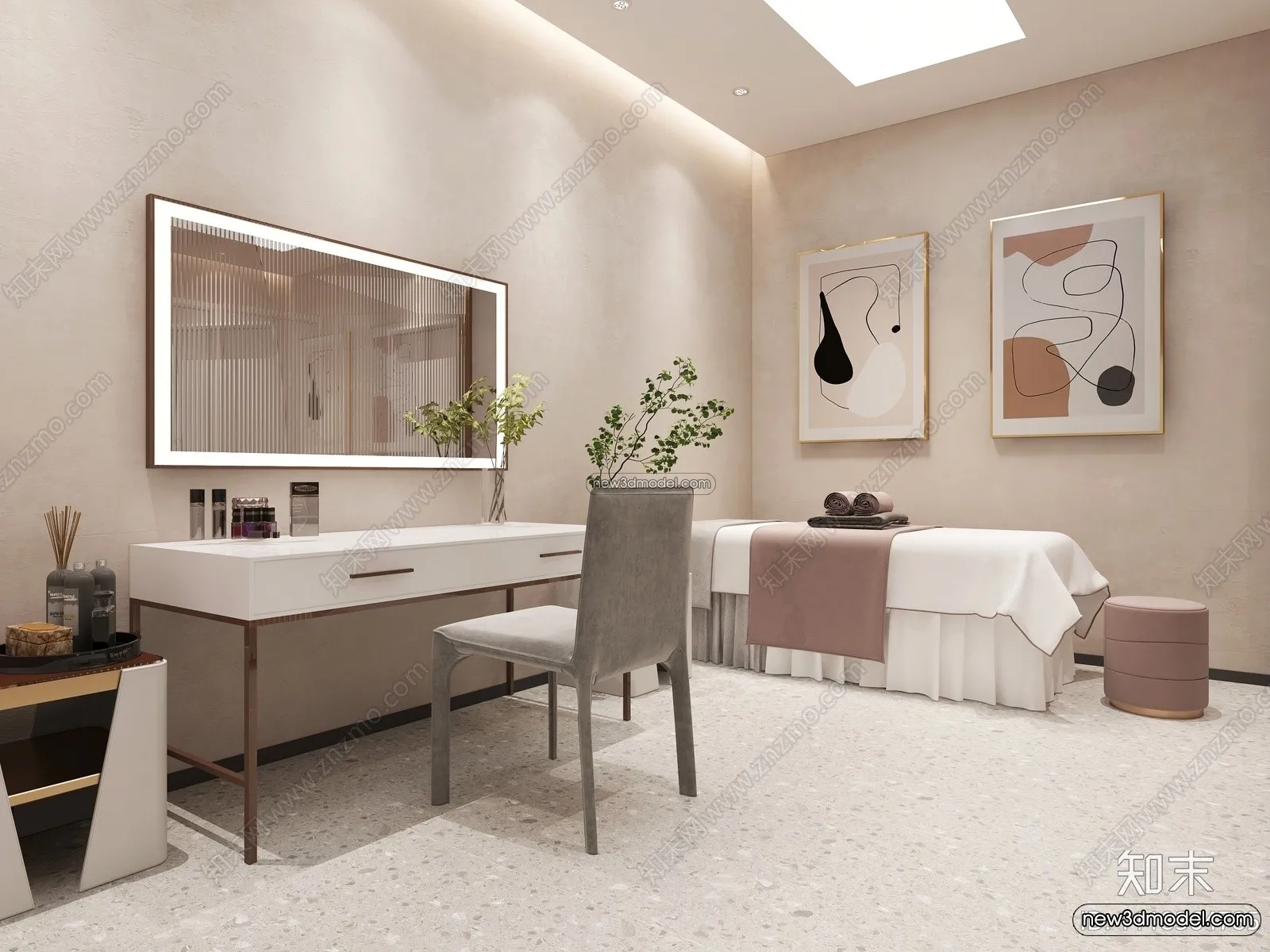 Spa And Massage - 3D Interior Scene - 3D Models - 111