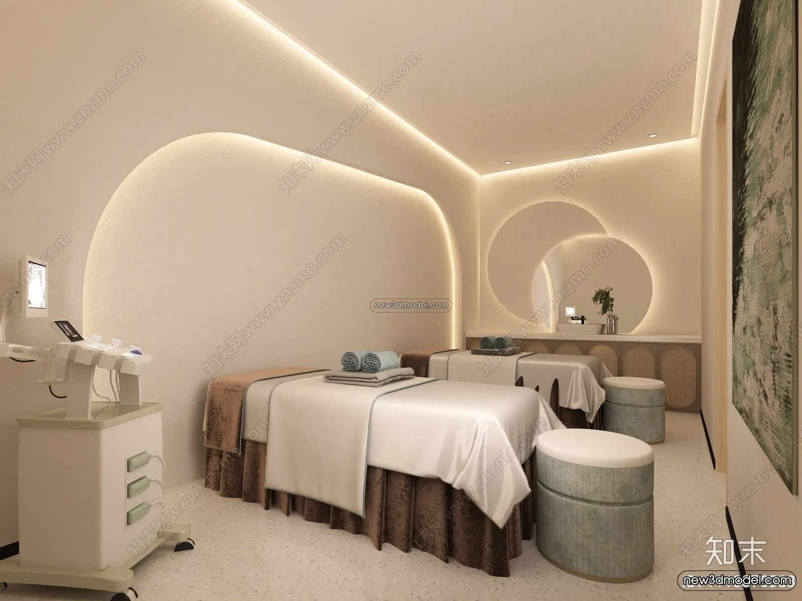 Spa And Massage - 3D Interior Scene - 3D Models - 112