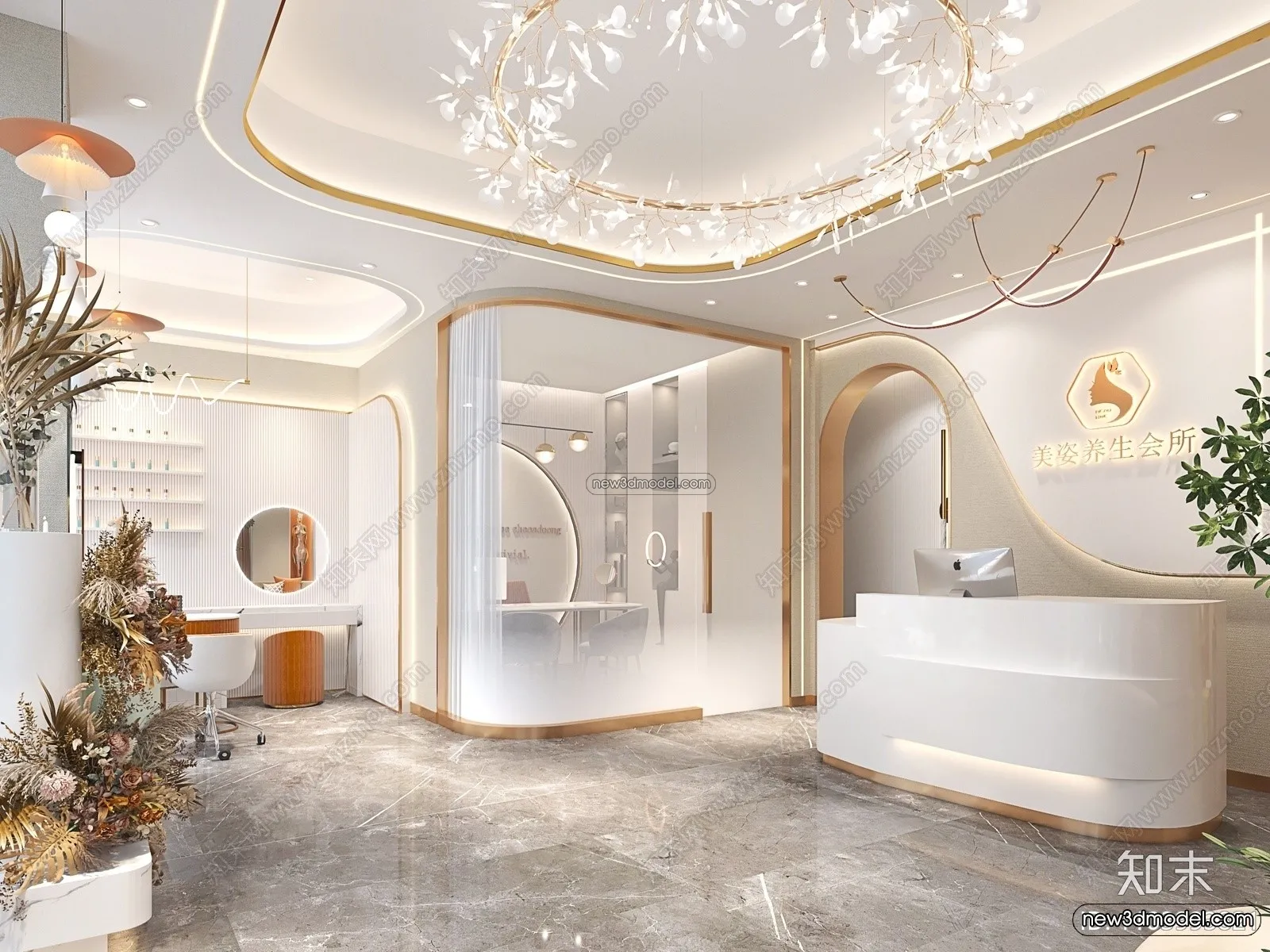 Spa And Massage - 3D Interior Scene - 3D Models - 122