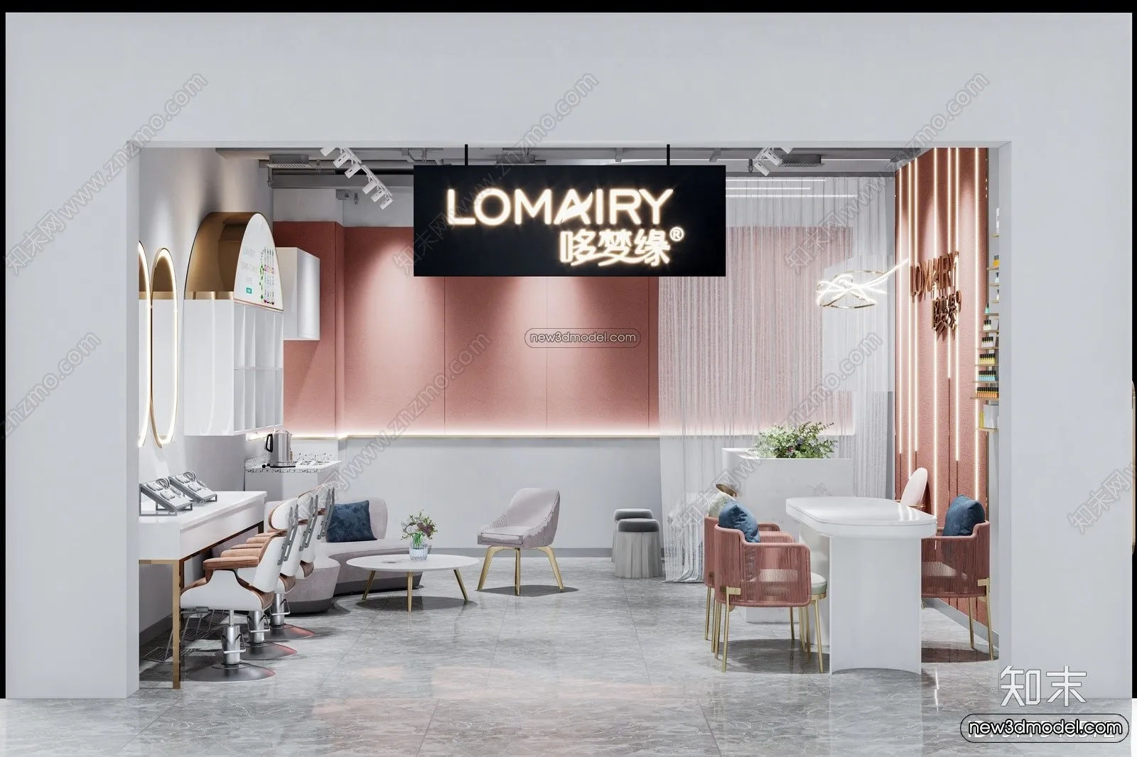 Spa And Massage - 3D Interior Scene - 3D Models - 124