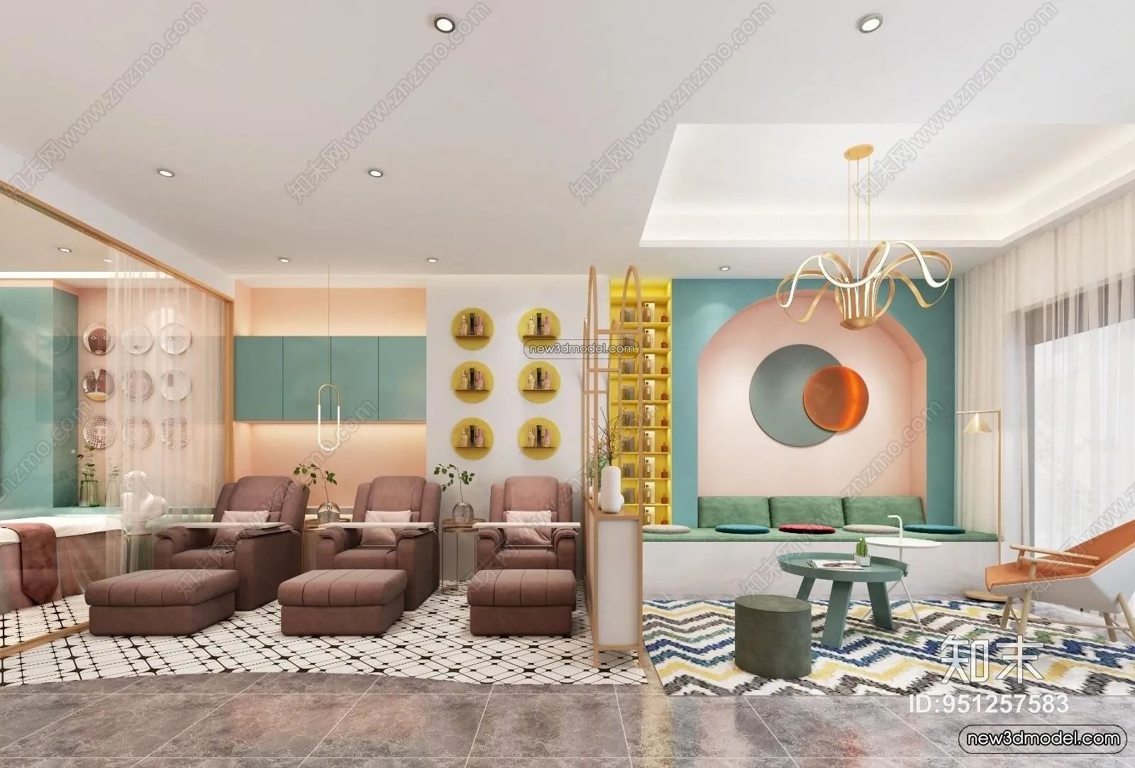 Spa And Massage - 3D Interior Scene - 3D Models - 128