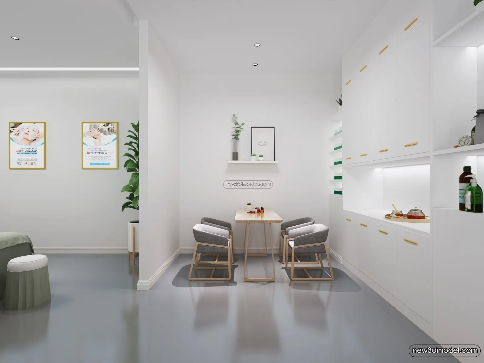 Spa And Massage - 3D Interior Scene - 3D Models - 136