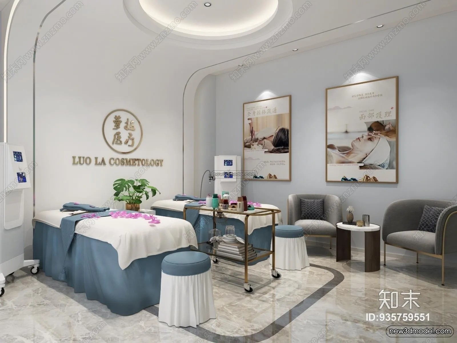 Spa And Massage - 3D Interior Scene - 3D Models - 139