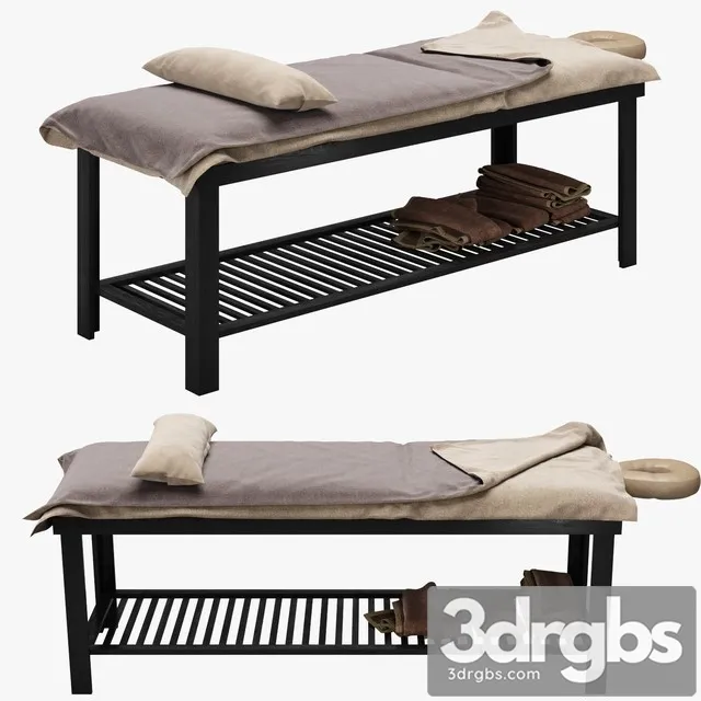Spa Bed Massage Table 3D Model Free