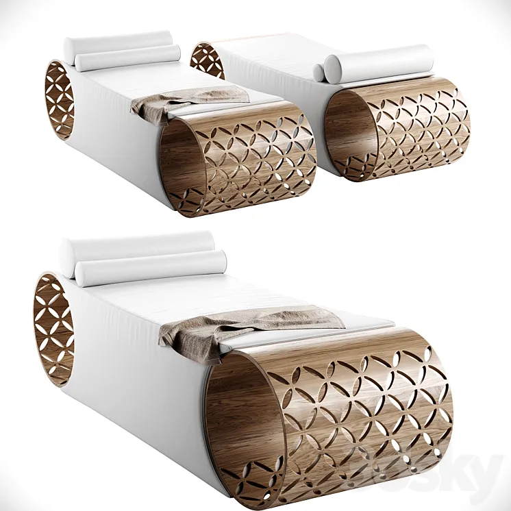 Spa Bed Starlit By Starpool 3D Model Free
