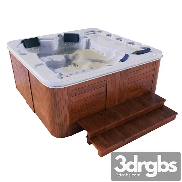 Spa Jacuzzi 3D Model Free