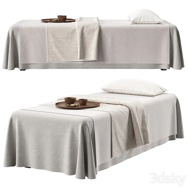 Spa Massage Table 3D Model