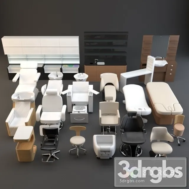 Spa Set 3D Model Free