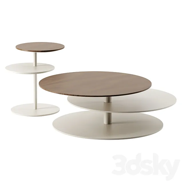 Space coffee tables by Tonin Casa 3D Model