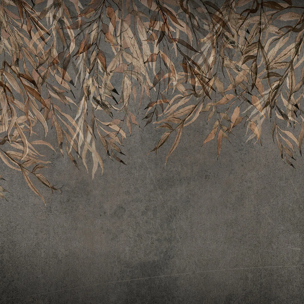 Spaghetti Wall  - Wallpaper Copper Fronds WPN 414 3D Model