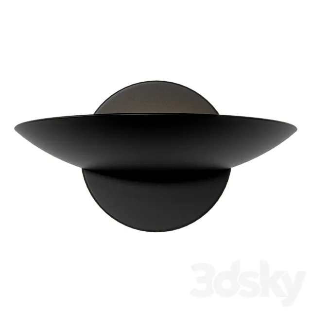 Spanish Black Wall Sconces by Leonardo Marelli 3DModel
