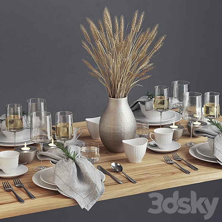 Spare tableware 3D Model