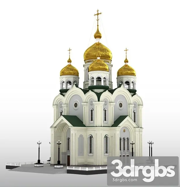 Spaso Preobrazhensky Cathedral No Cathedral G Khabarovsk 3D Model Free
