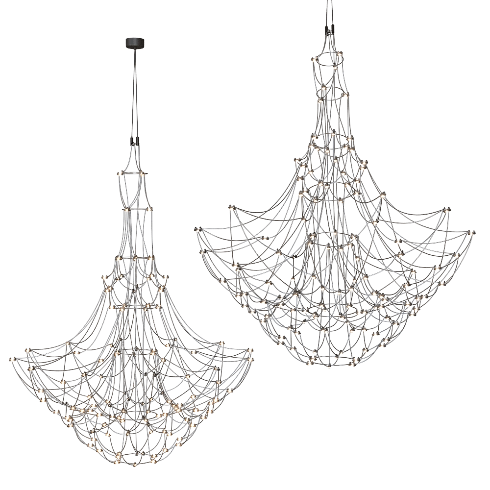 SPATIAL - Chandelier Bloom 3D Model