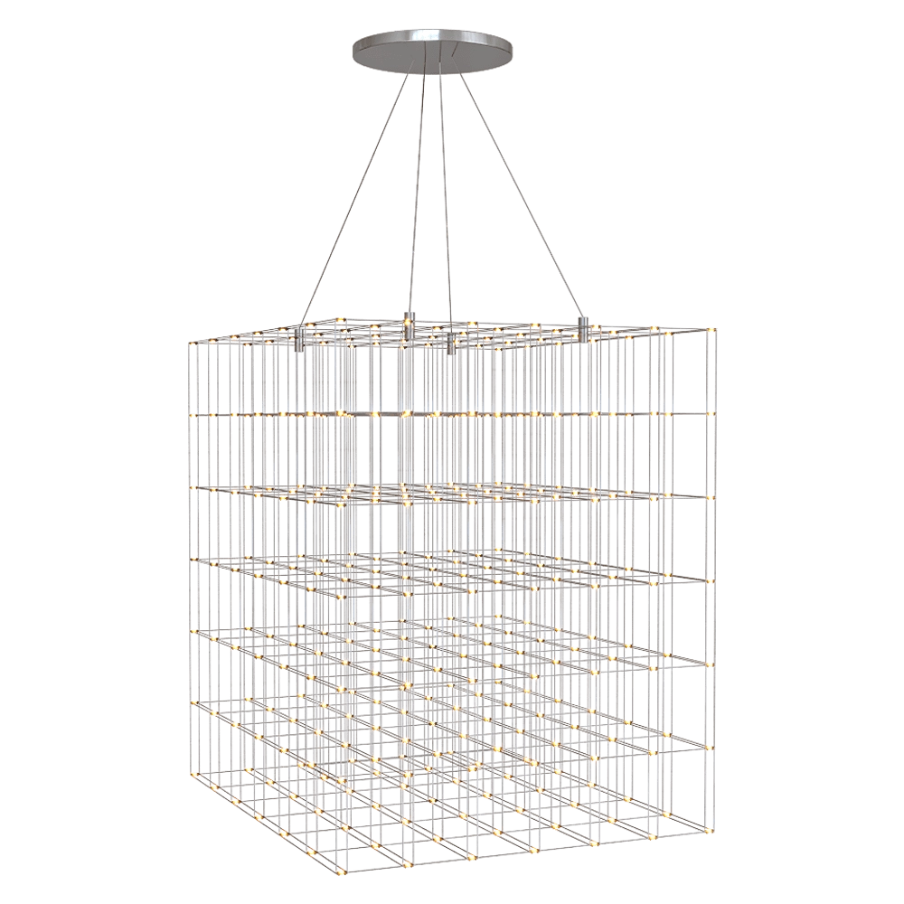 SPATIAL - Chandelier Cube 3D Model