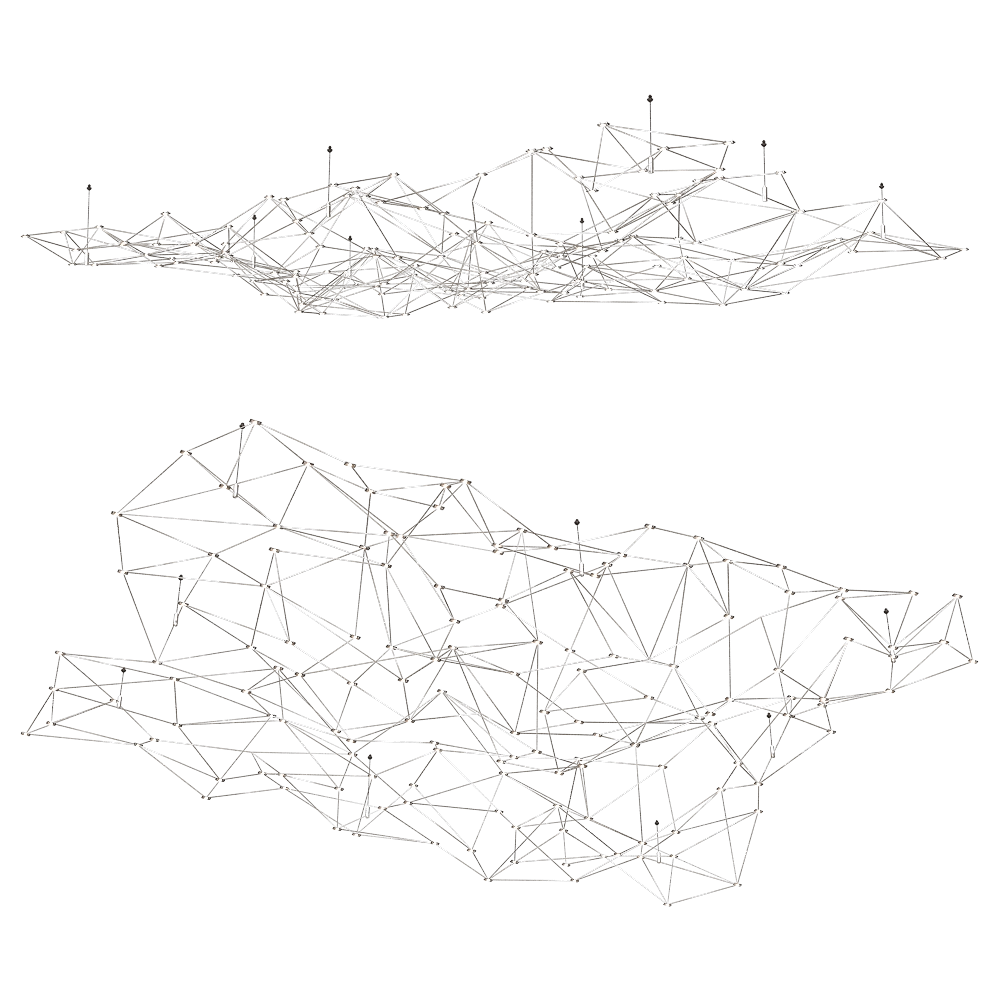 SPATIAL - Chandelier Starry Sky 3D Model