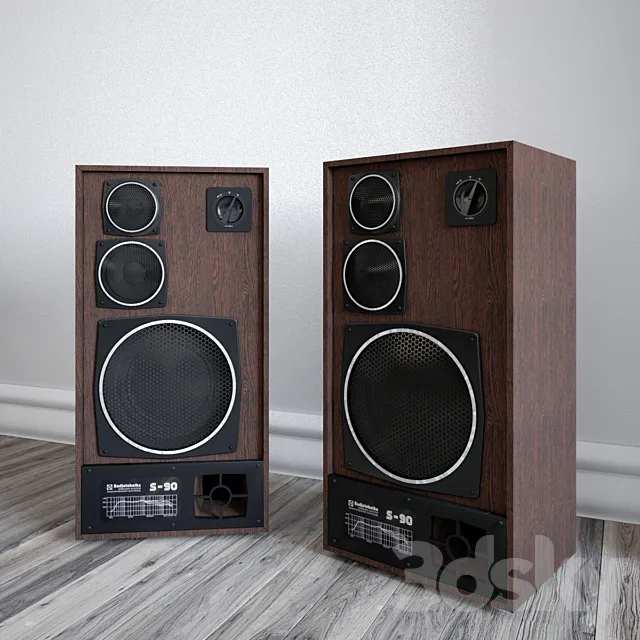 Speaker System "S-90" 3D Model