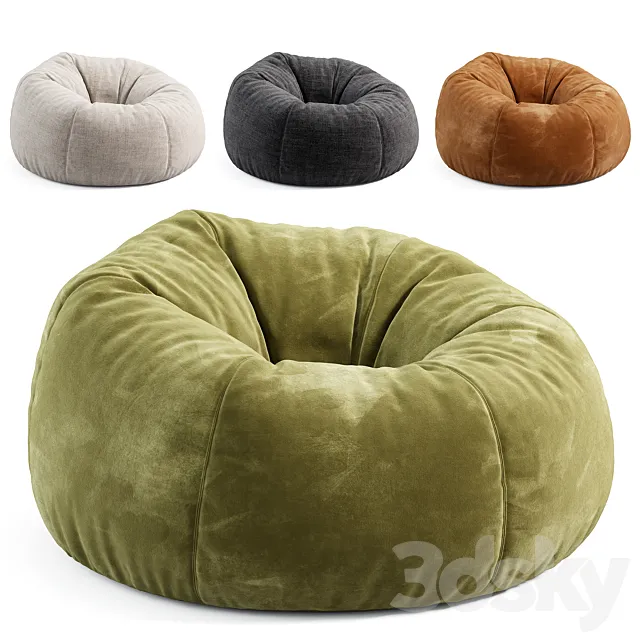 Special Order Bean Bag by Westelm 3D Model