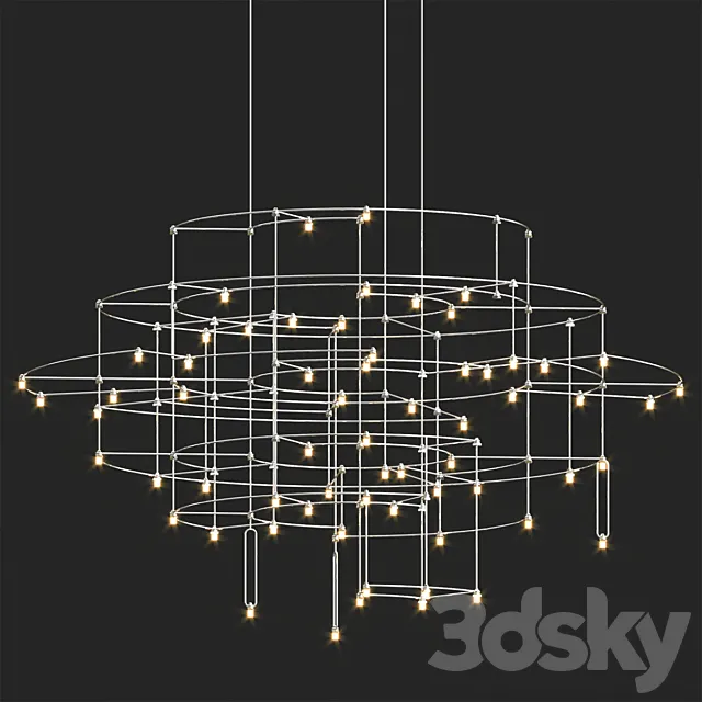 Specter Chill Quasar Chandelier 3D Model