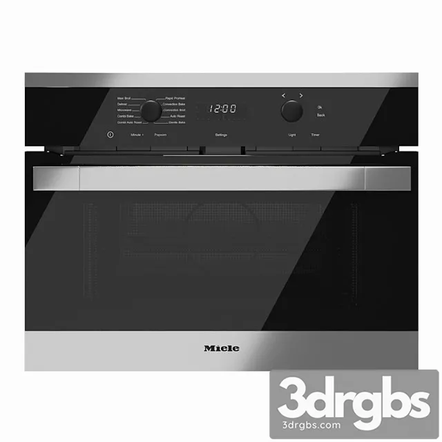 Speed oven miele h 6100 6200 bm am steel 2 3D Model Free