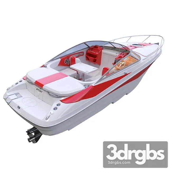 Speed sea boat 3D Model Free