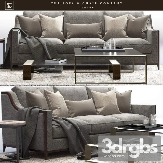 Spencer Deluxe Sofa 3D Model Free