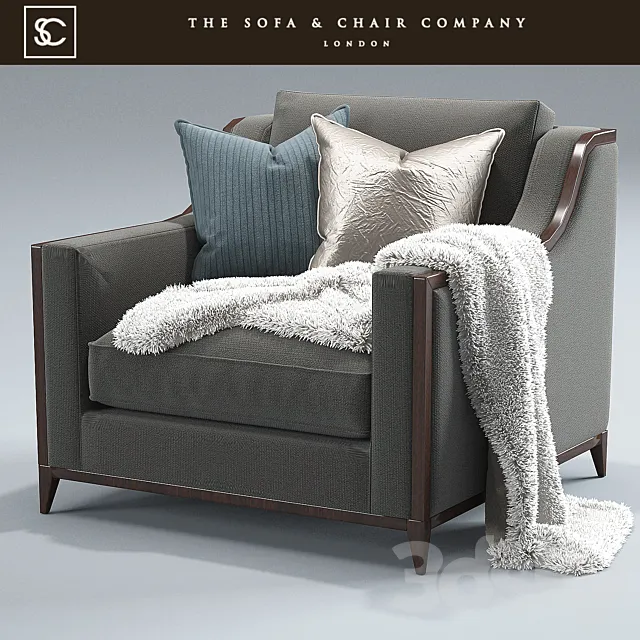 Spencer_ armchair_The sofa and chair company 3D Model