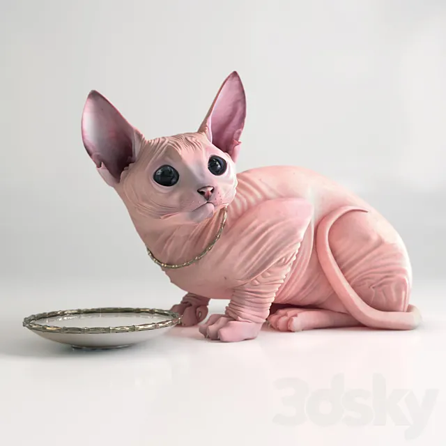 Sphynx cat 3DModel