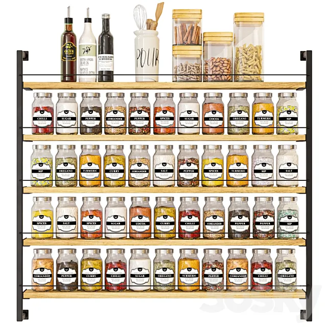 Spice rack 5 3D Model