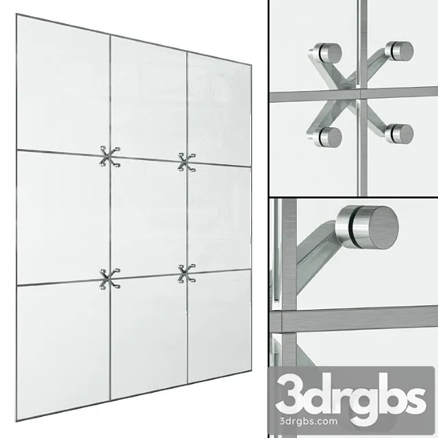 Spider glazing window modern - windows set 04