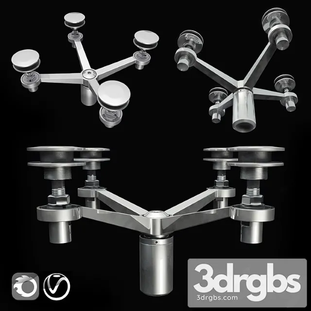 Spiders For Glass Visors 3D Model Free