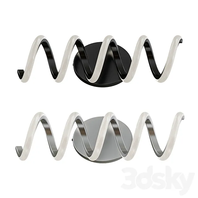 Spiral Bathroom LED 3D Model