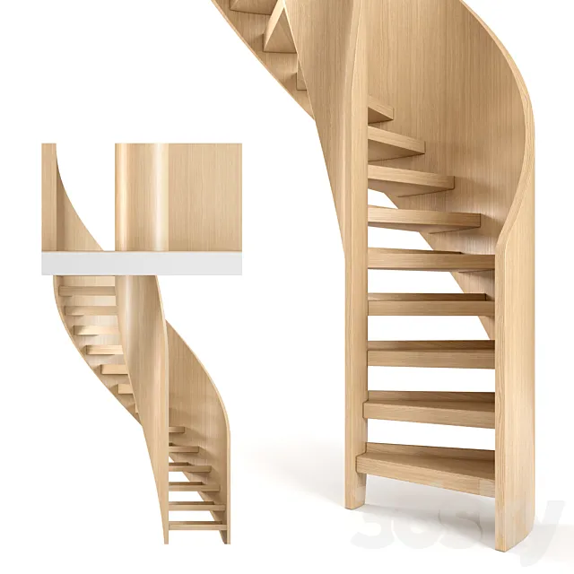 Spiral staircase 1 3D Model