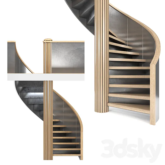 Spiral staircase 2 3D Model